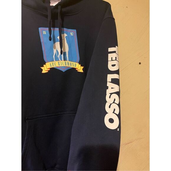 Ted Lasso Hoodie Sweatshirt Navy XXL AFC RICHMOND Jerry Leigh - Picture 6 of 10
